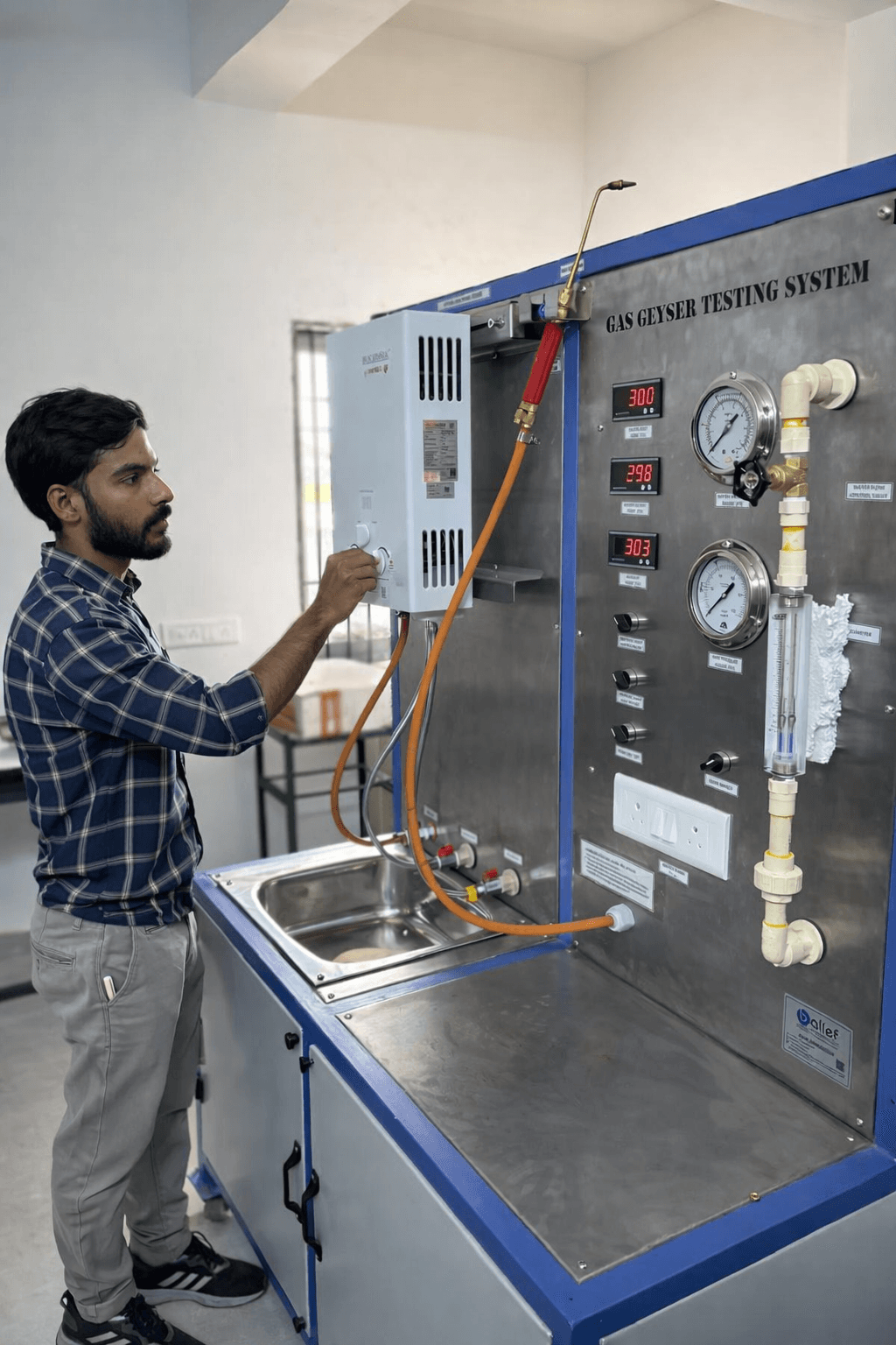 Industrial pipes and valves network